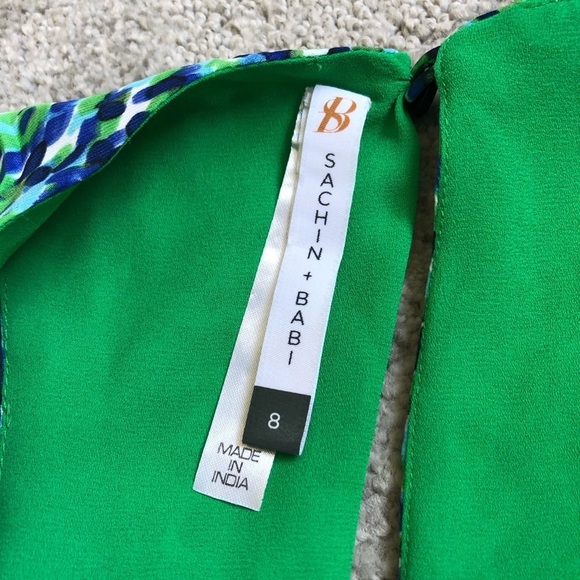 SACHIN + BABI High Low Layered Printed Midi Dress - Picture 6 of 8